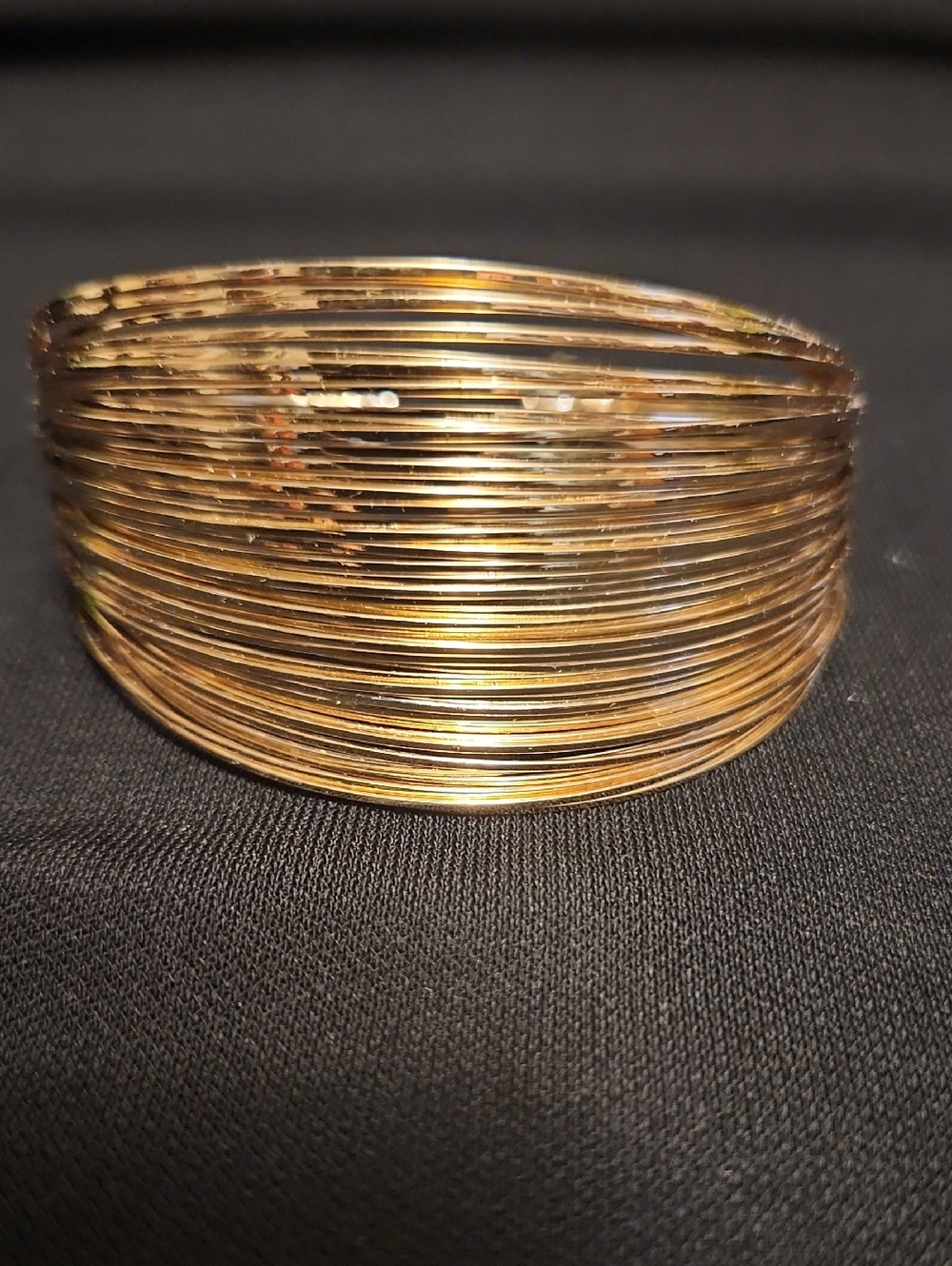 Avon Gold Multi-Wire Cuff Bracelet - New In Box; Never Worn